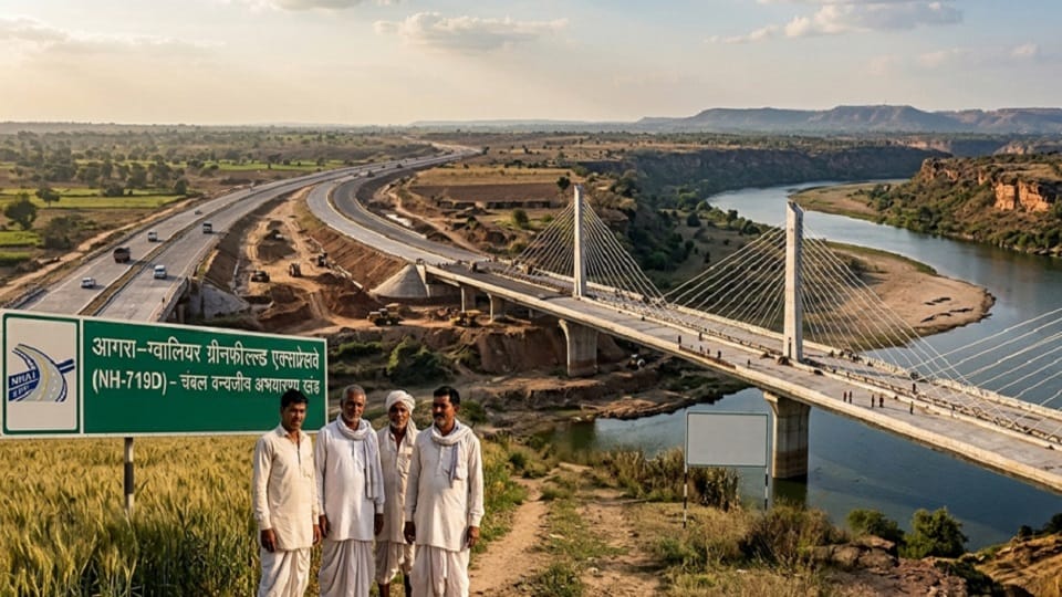 Six lane expressway