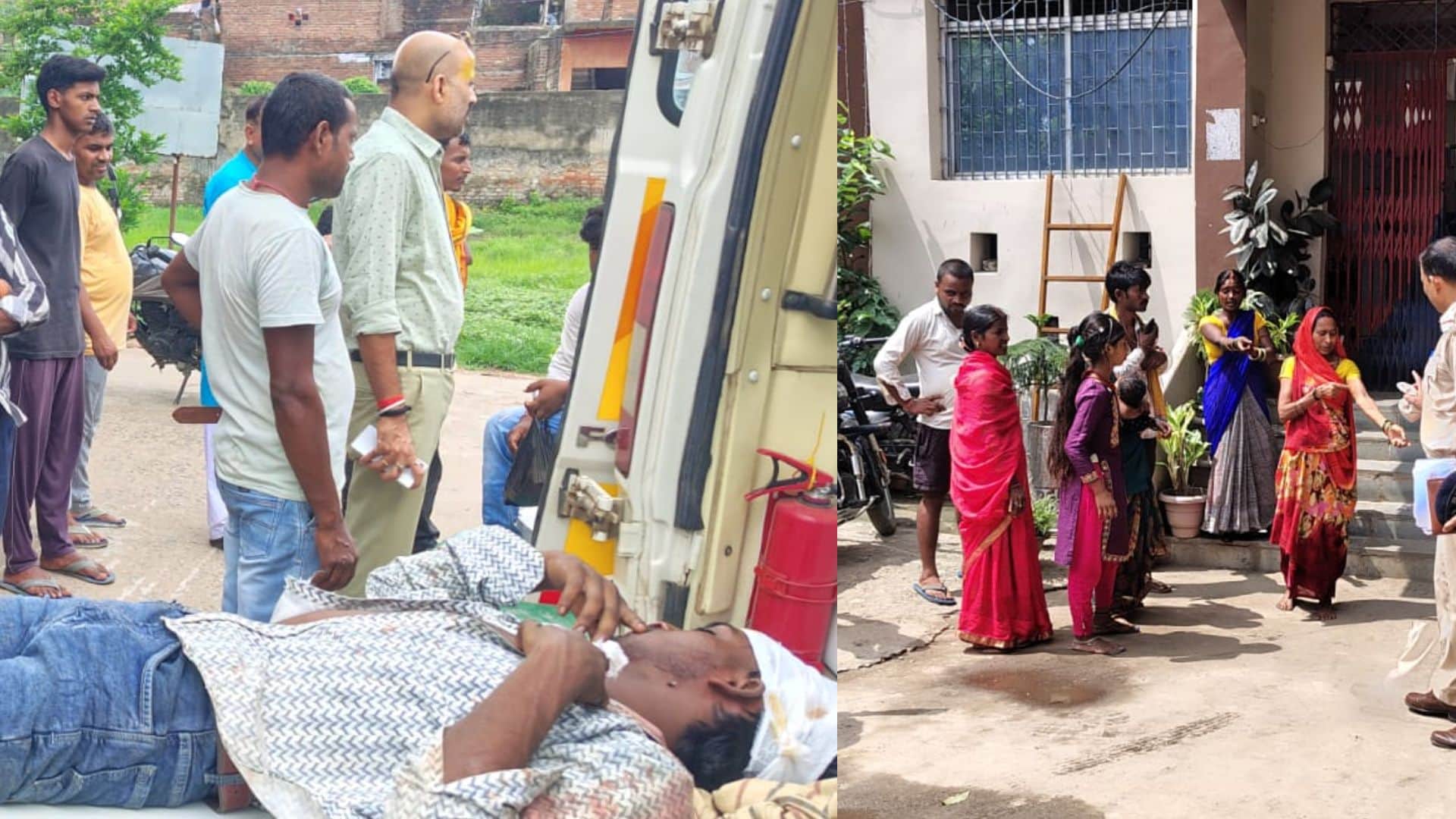 युवक को इलाज के लिए पटना एम्स रेफर किया गया