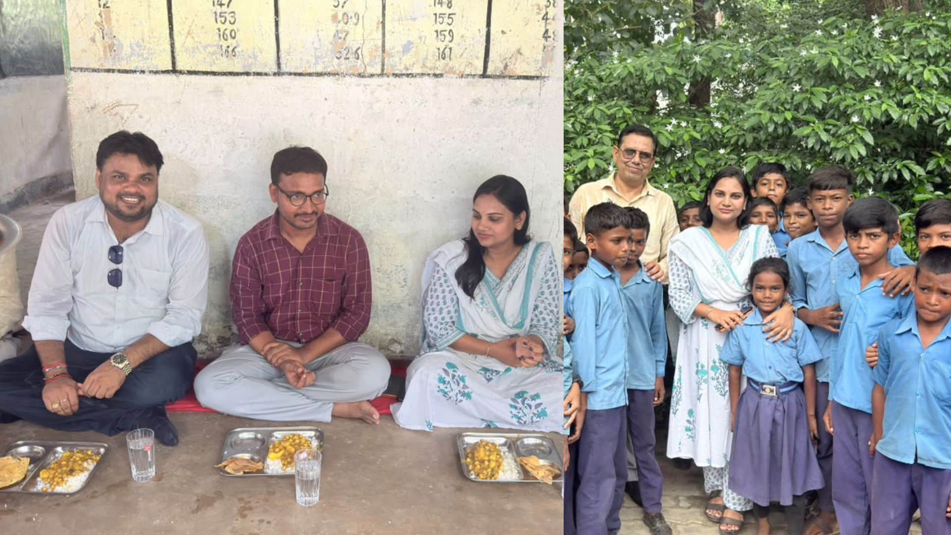 बीडीओ पूजा गहलौत ने बच्चों के साथ बैठकर मध्याह्न भोजन किया व जायजा लिया