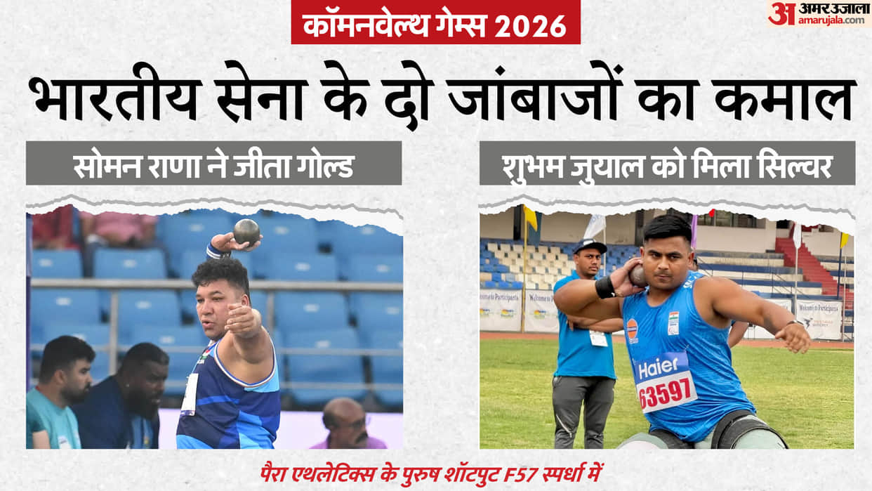 CWG 2026: Indian Army Duo Soman Rana and Shubham Juyal Clinch Gold-Silver in Men's Shot Put F57