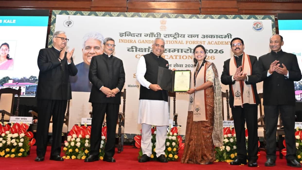 IGNFA Dehradun Convocation Bhupender Yadav Awards Certificates to 111 Indian Forest Service Officer Trainees