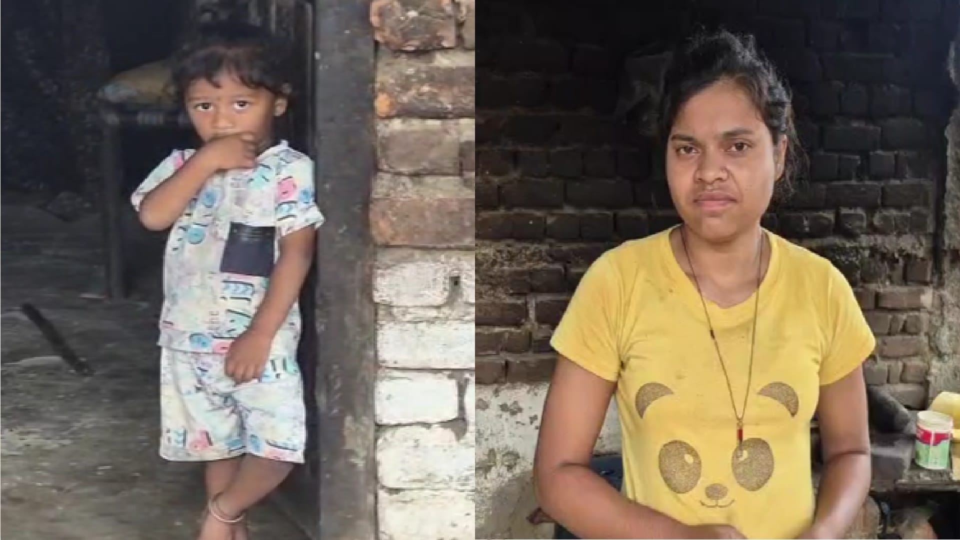 मृतक भूपेंद्र भैना की मासूम बेटा और नाबालिग बहन की तस्वीर