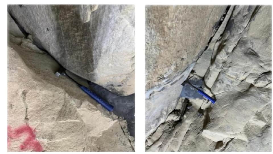 construction of the Jamrani Dam has been affected due to the appearance of an eight-meter long crack on rock