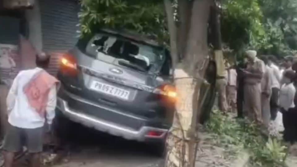 Jalandhar Speeding car runs over several people one critical
