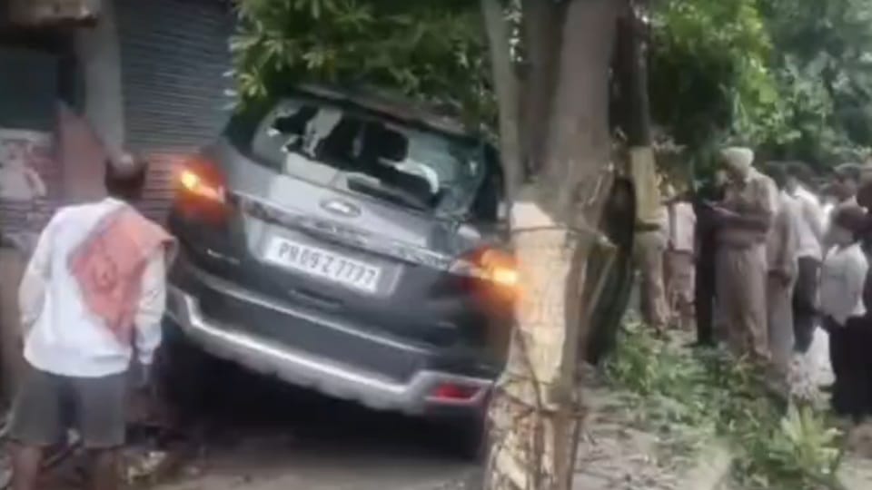 Jalandhar Speeding car runs over several people one critical