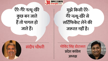 राजस्थान कांग्रेस के नेता डोटासरा और संदीप चौधरी