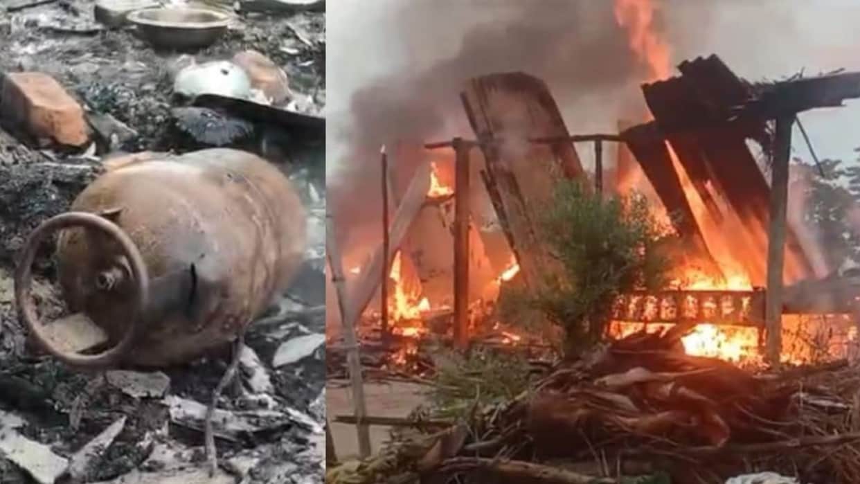 Bihar LPG Blast 4 Houses Gutted Over 10 Lakh Loss After Major Gas Leak Explosion one Injured