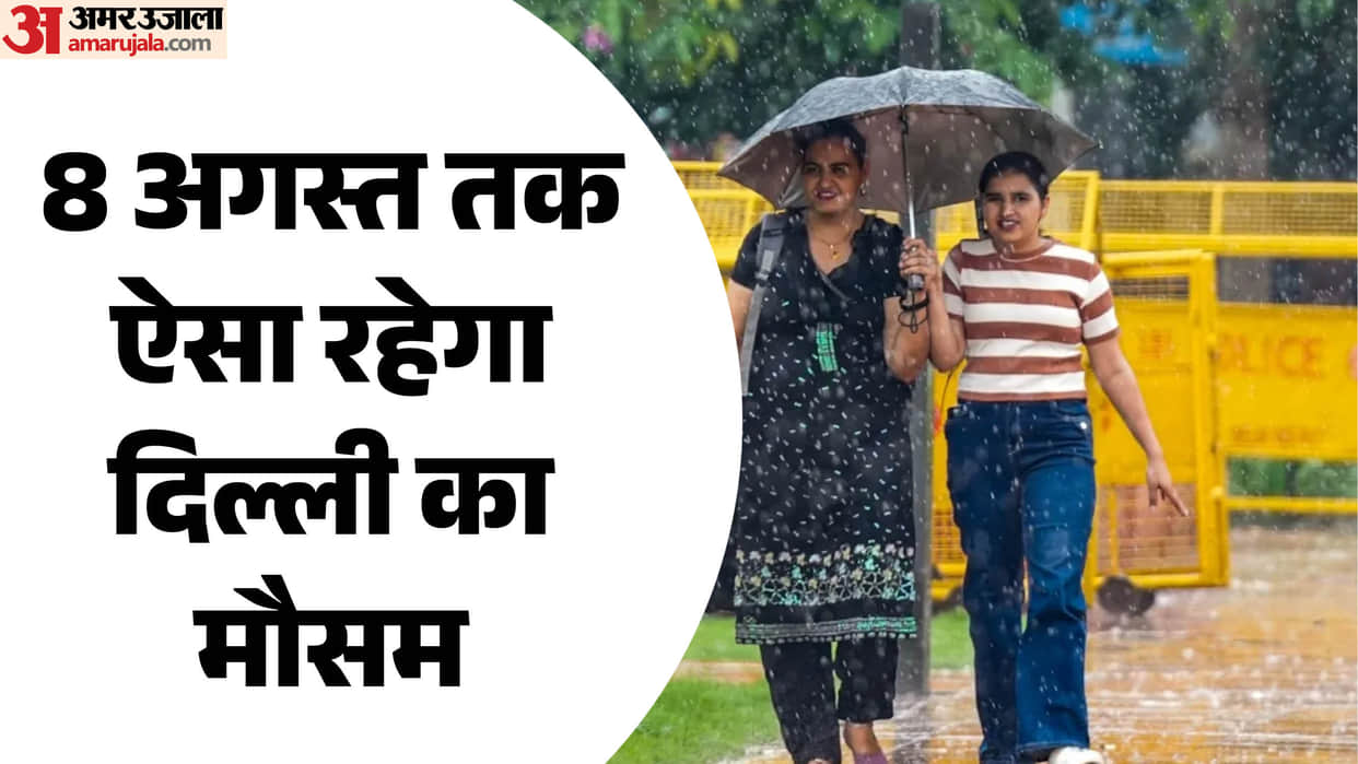mausam ka hal kal ka mausam Rain likely in Delhi until August 8 IMD forecast
