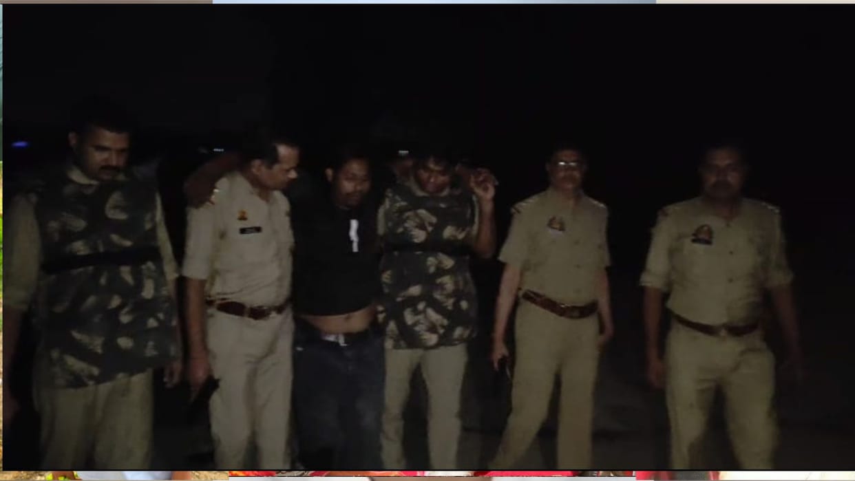 Police-criminal encounter in Deoria: One shot in the leg, two arrested.
