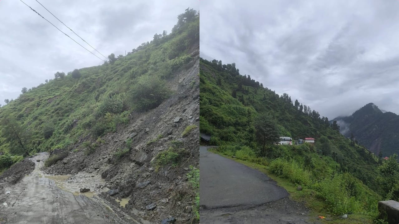 वेही के पास भूस्खलन