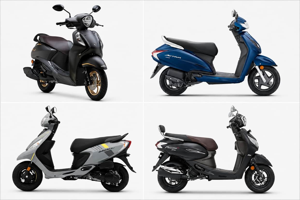 Lightweight Scooters Short Height Riders, Low Seat Height, Mileage