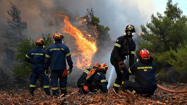 Many killed when firefighting helicopters collide near Athens as Europe's wildfire emergency rages; Updates