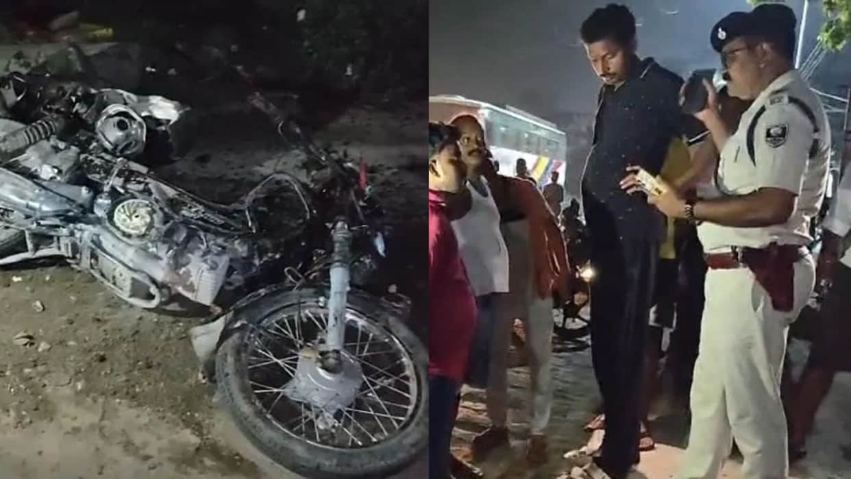 Bihar Road Accident Speeding Scorpio Mows Down Pedestrians one Dead two Severely Injured