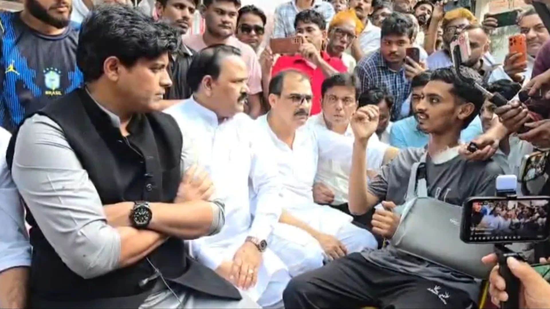 कांग्रेस सांसद इमरान प्रतापगढ़ी समेत प्रतिनिधिमंडल मुलाकात करने पहुंचा