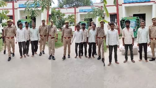 Kanpur Police nabbed three cunning thieves who targeted tubewells they were transporting goods in  loader