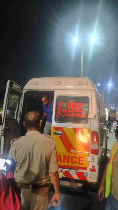 Trailer Rams Into Parked Truck in Naubasta, Driver Dies After Being Trapped in Cabin