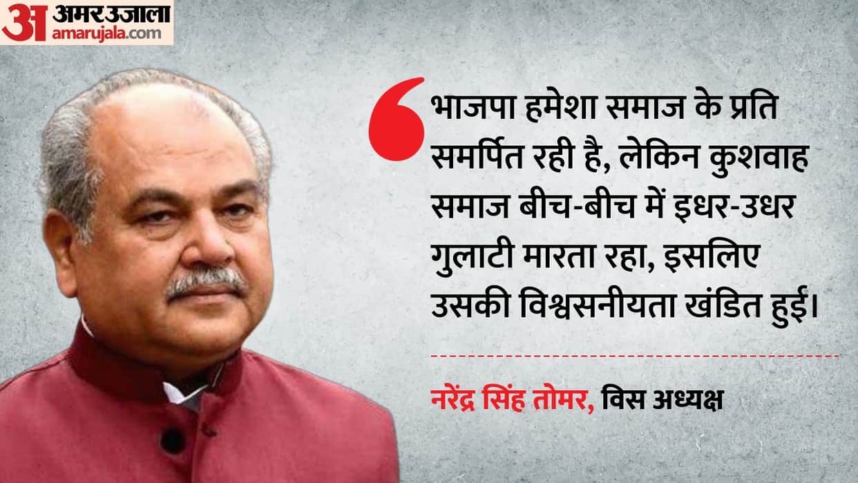 narendra singh tomar kushwaha community statement controversy congress reaction madhya pradesh politics news