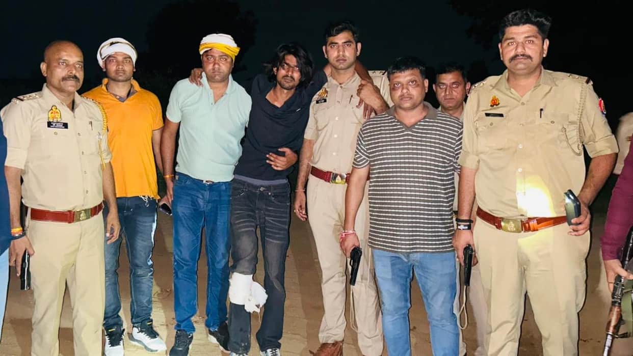 Jhansi: Jitu, wanted in the Sanjay murder case and carrying a reward of ₹25,000, injured in an encounter