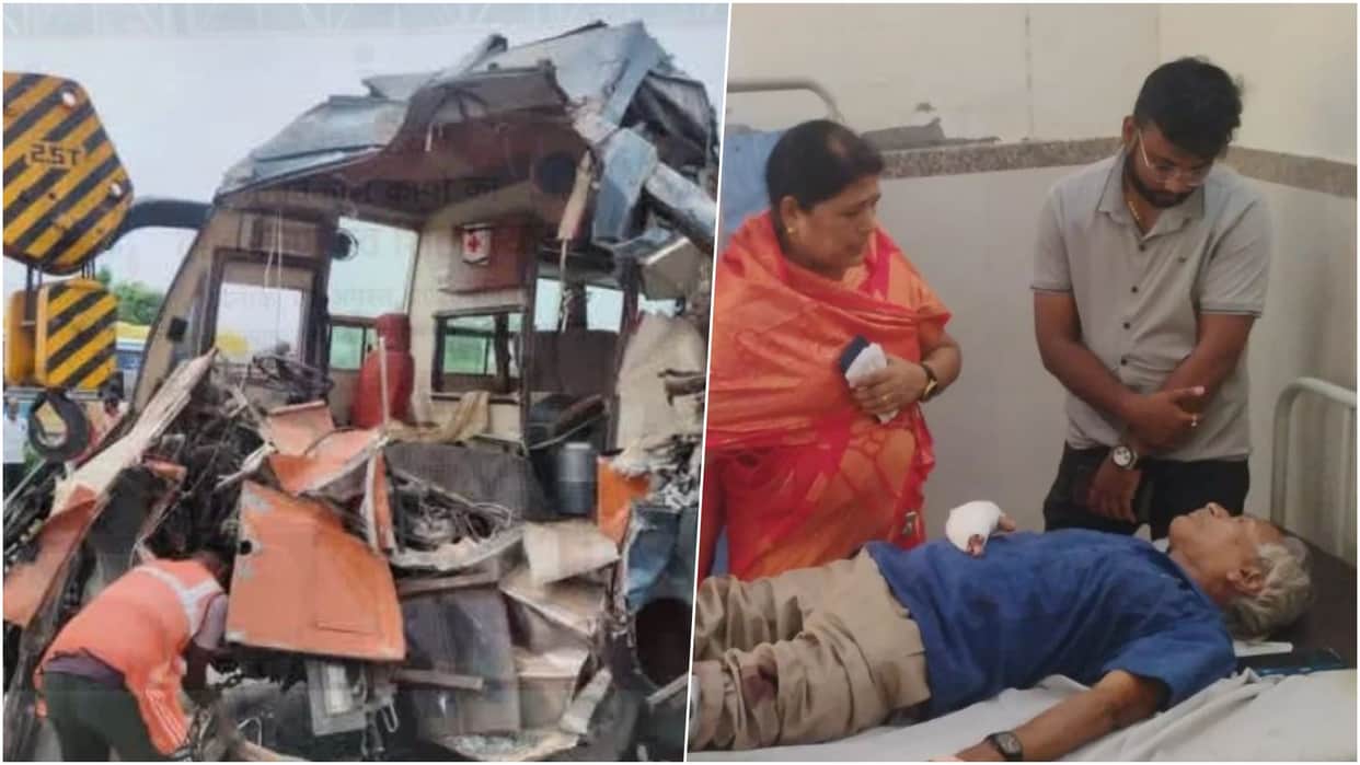 Tonk News: 23 Injured After Pilgrim Bus Hits Sand-Laden Trailer Parked on Highway, Four in Critical Condition