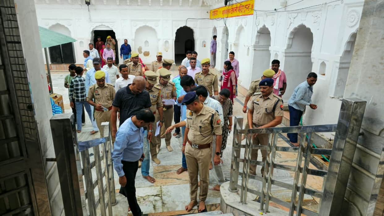 Tight Security Arrangements at Devkali Temple Ahead of First Sawan Monday