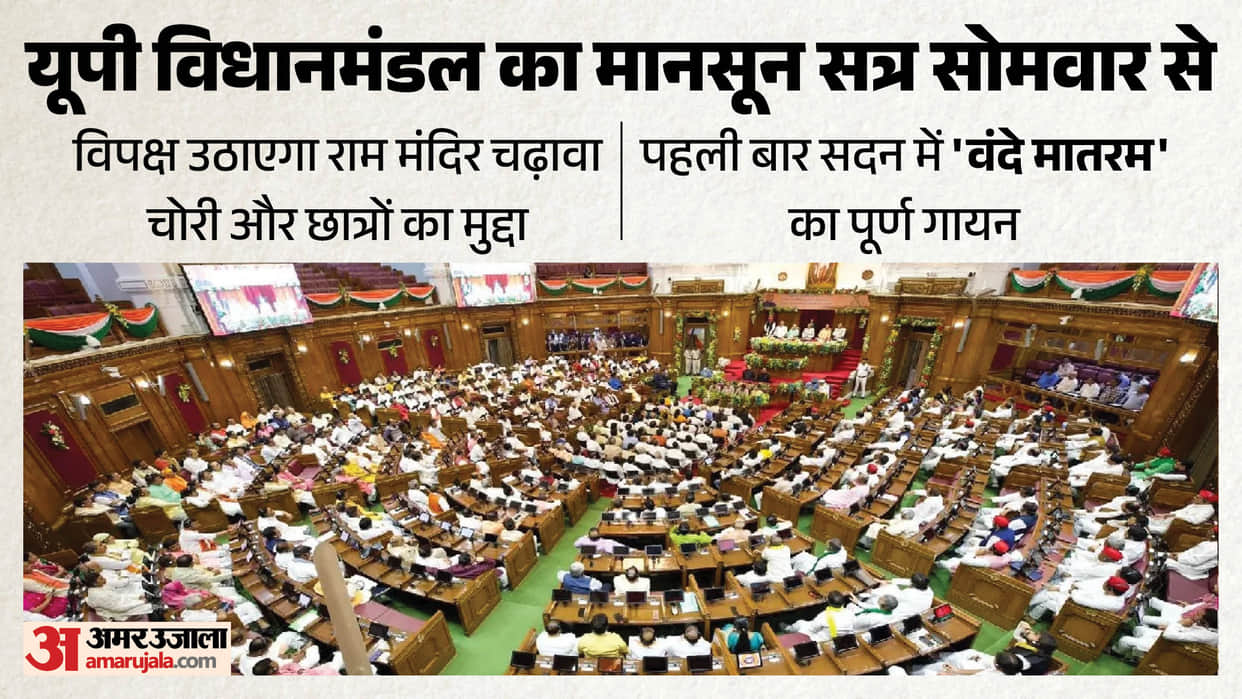 UP: Monsoon session of the legislature begins tomorrow, government and opposition formulate strategies