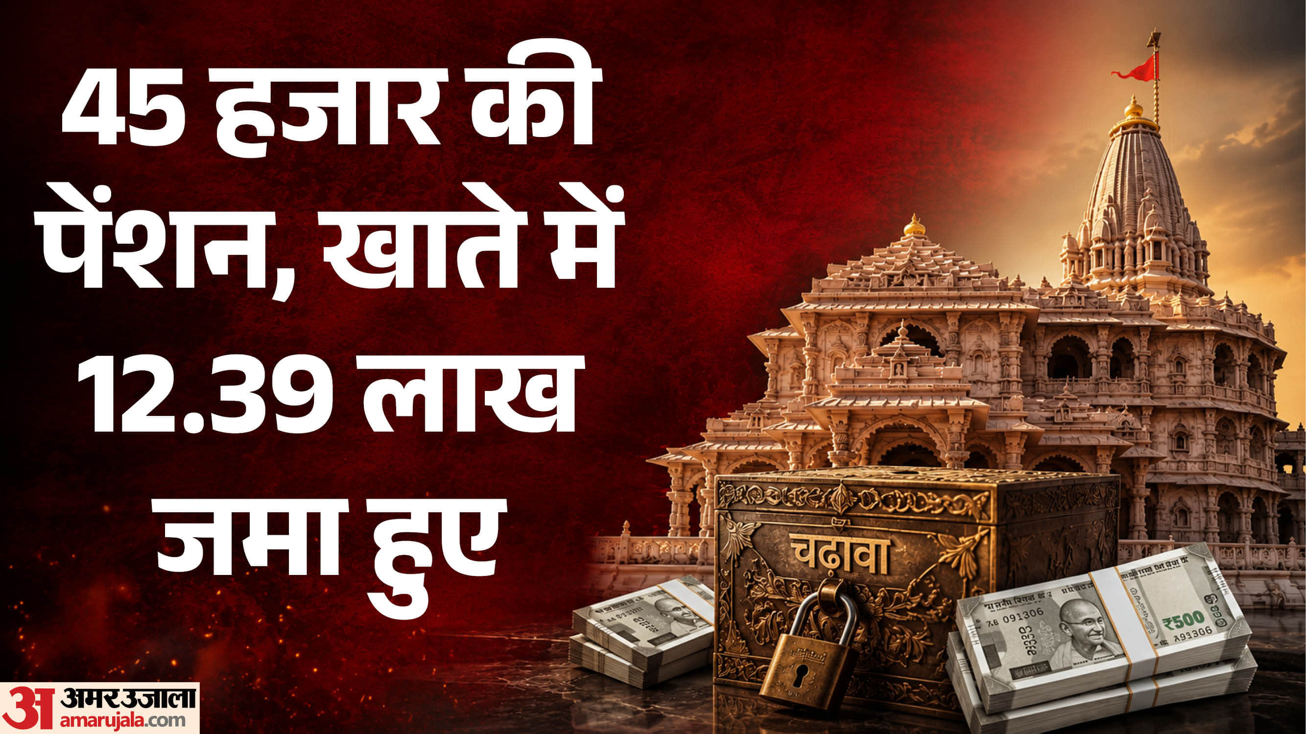 राम मंदिर में चढ़ावा चोरी।