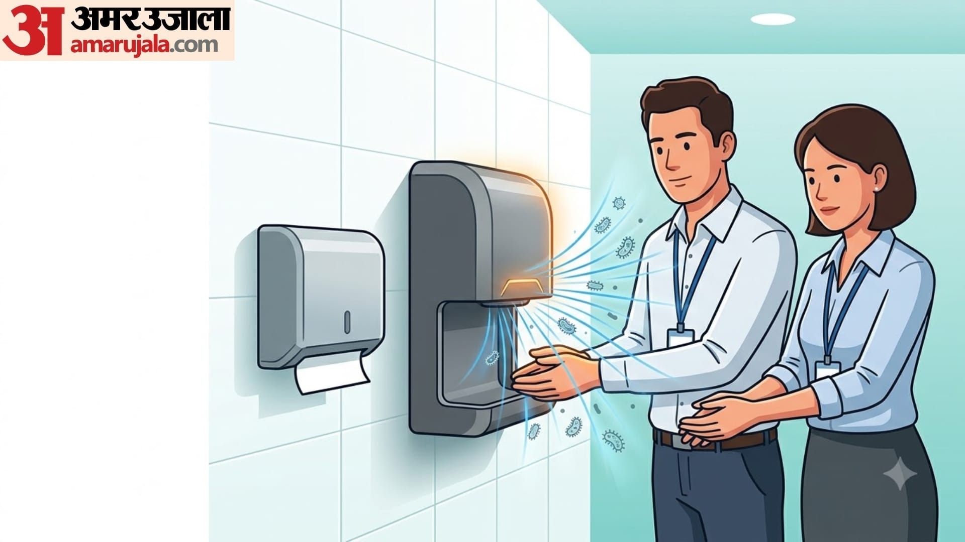 side effects of using hand dryer in office and malls