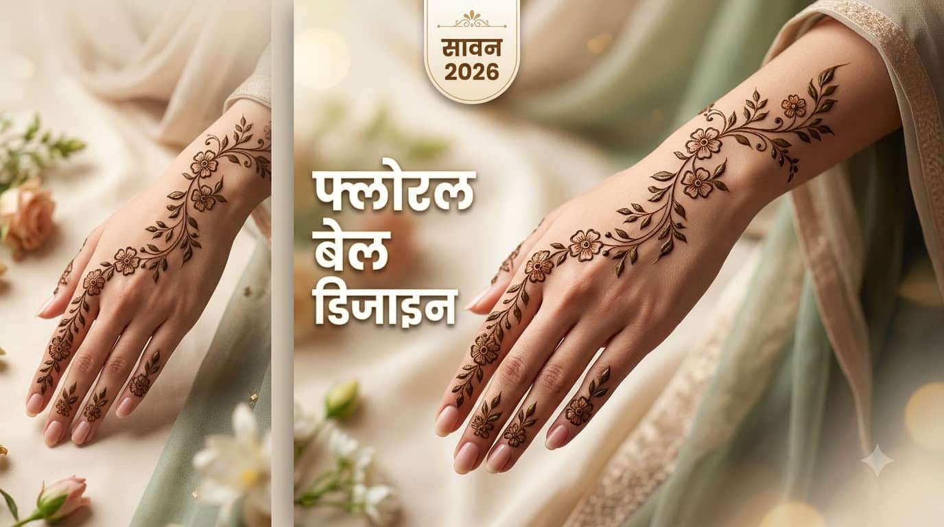 Sawan 2026 Latest Bel Mehndi Design Ideas Teej Simple Mehndi Images
