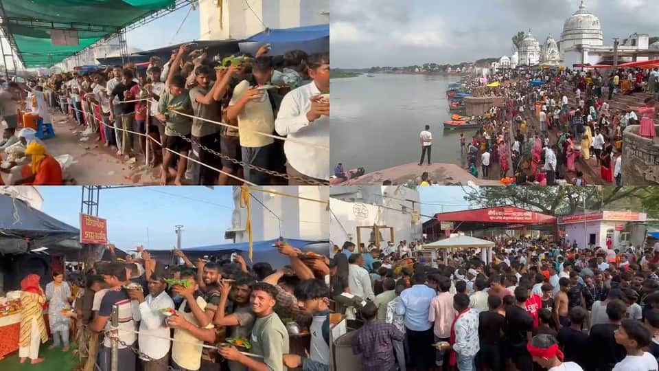 बटेश्वर में उमड़ा आस्था का सैलाब