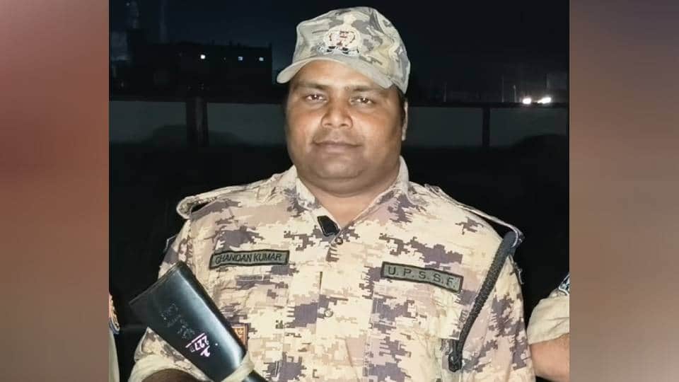 UPSSF jawan died in road accident who deployed for airport security in Shravasti
