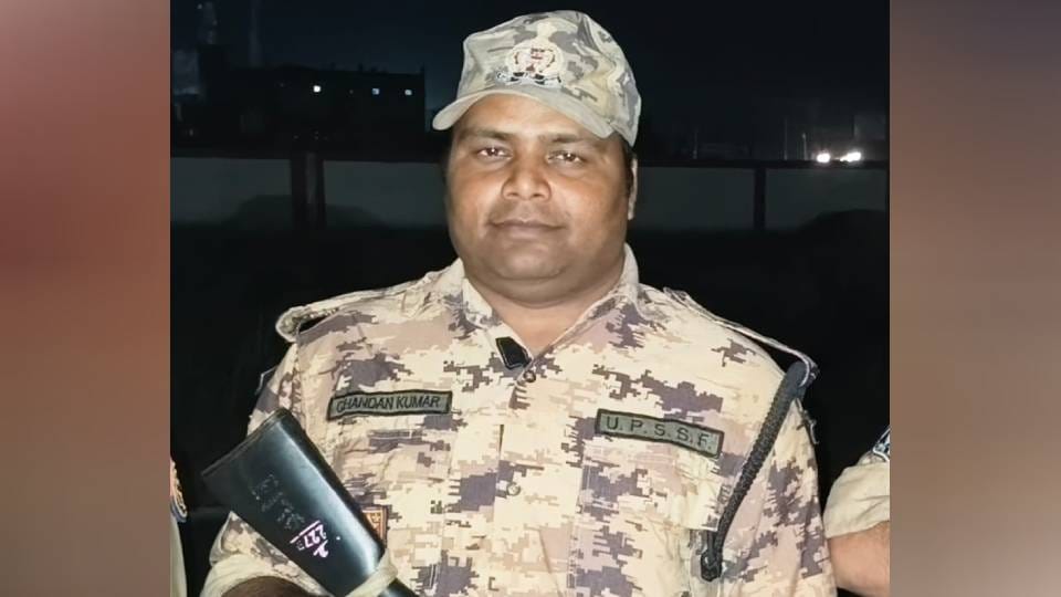 UPSSF jawan died in road accident who deployed for airport security in Shravasti