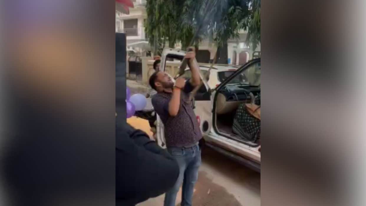Video viral of celebratory firing with an illegal weapon in Azamgarh