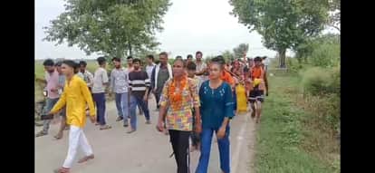 Kanwariyas Reach Kudarkot with Gomukh Ganga Water for Jalabhishek