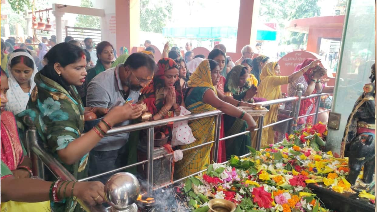 A massive wave of devotion swept through the district's Shiva temples on the first Monday of Sawan.