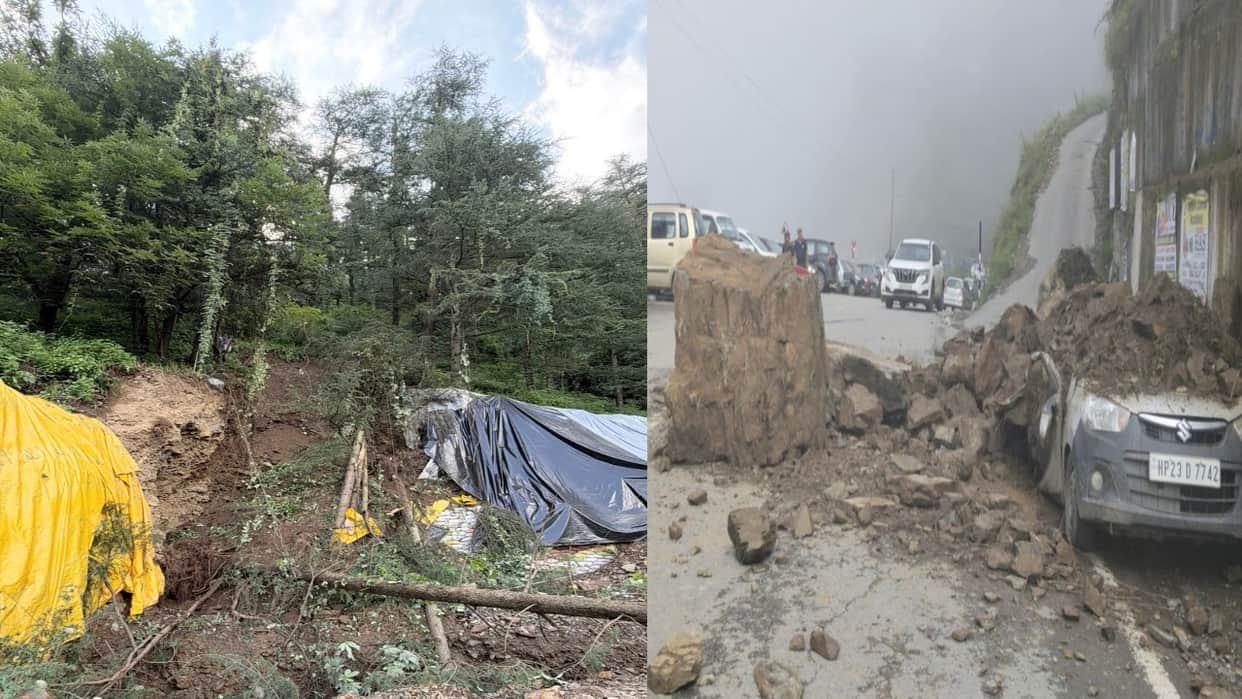 Himachal Weather: Heavy rains and landslides washed away four bridges, destroyed school buildings, blocked 109