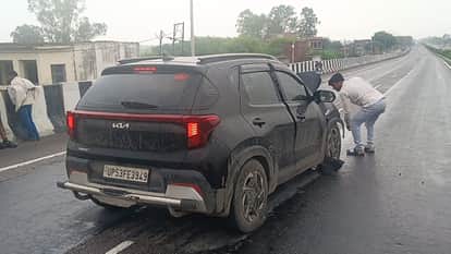 Three Injured as Car Crashes on Pirona Overbridge, One Critical