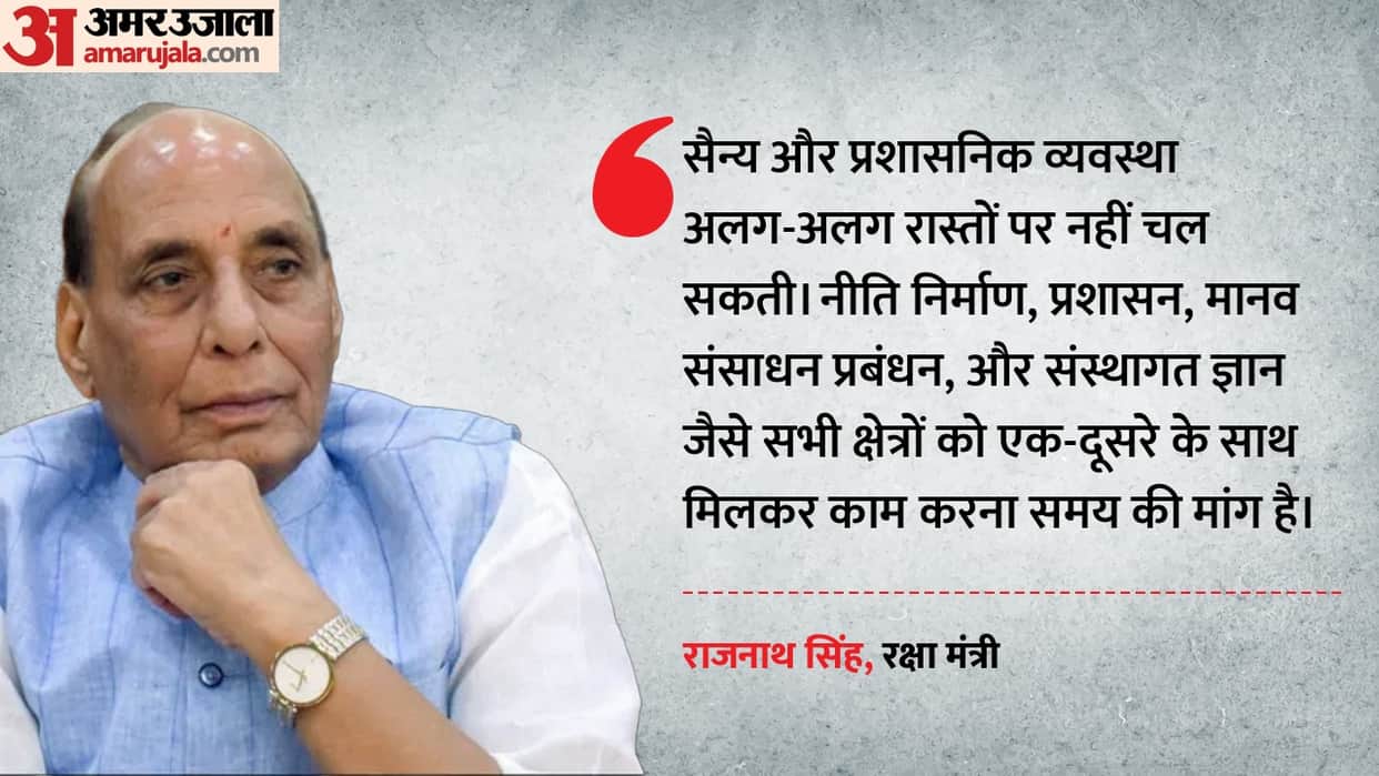 From warfare to cybersecurity Defence Minister Rajnath Singh explain why civil military coordination essential