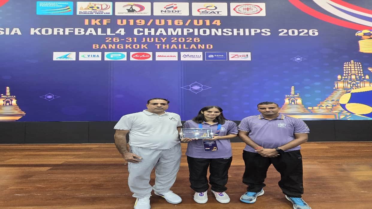 Bilaspur's Sakshi became the best scorer in the Asian Korfball Championship.
