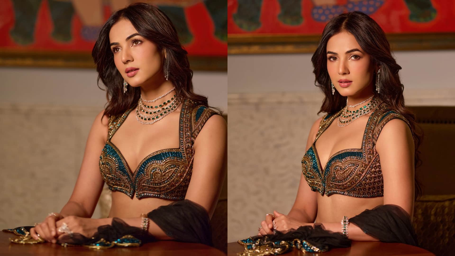 Sonal Chauhan saree photos bold photos in Lehenga And choli fans remember Emraan Hashmi