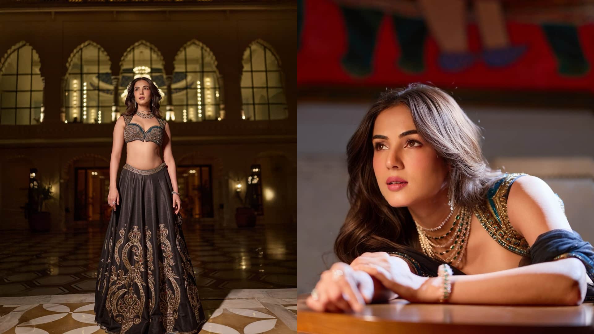 Sonal Chauhan saree photos bold photos in Lehenga And choli fans remember Emraan Hashmi