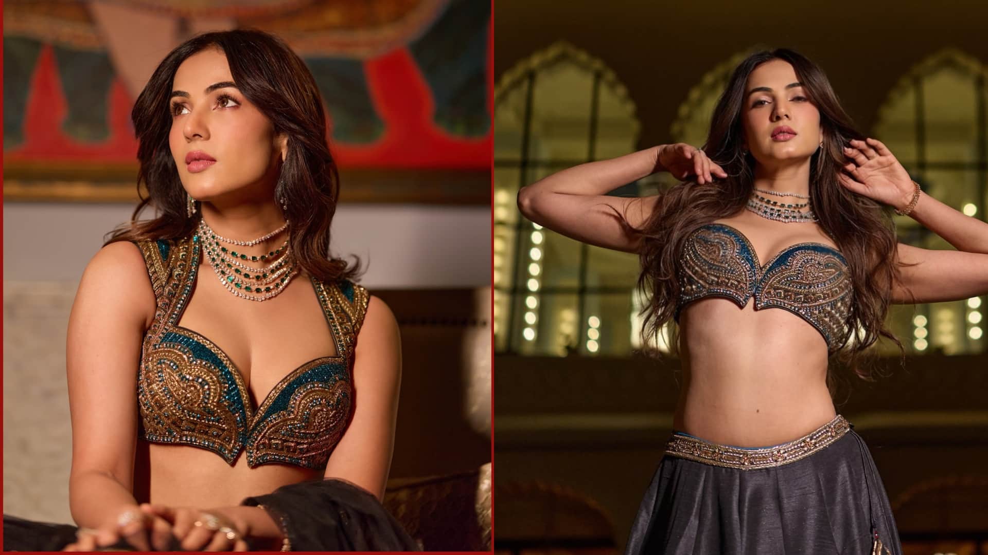 Sonal Chauhan saree photos bold photos in Lehenga And choli fans remember Emraan Hashmi