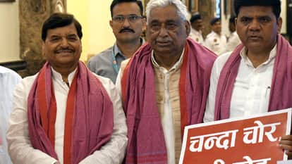 UP Monsoon Session: SP creates uproar, chants "Donation thieves, step down"; Deputy CM Keshav Maurya responds;