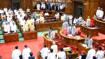 UP Monsoon Session: SP creates uproar, chants "Donation thieves, step down"; Deputy CM Keshav Maurya responds;
