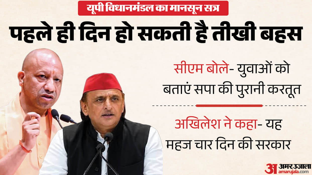 UP Assembly: CM said give a befitting reply to the opposition on offering theft, Akhilesh said- SP MLAs shoul
