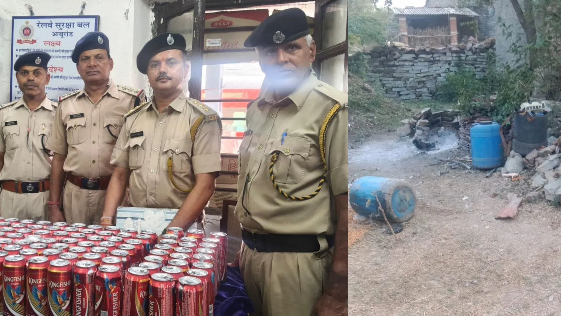 Crackdown on Illegal Alcohol Excise Department Destroys 250 Liters of Wash, Seizes 94 Beer Cans