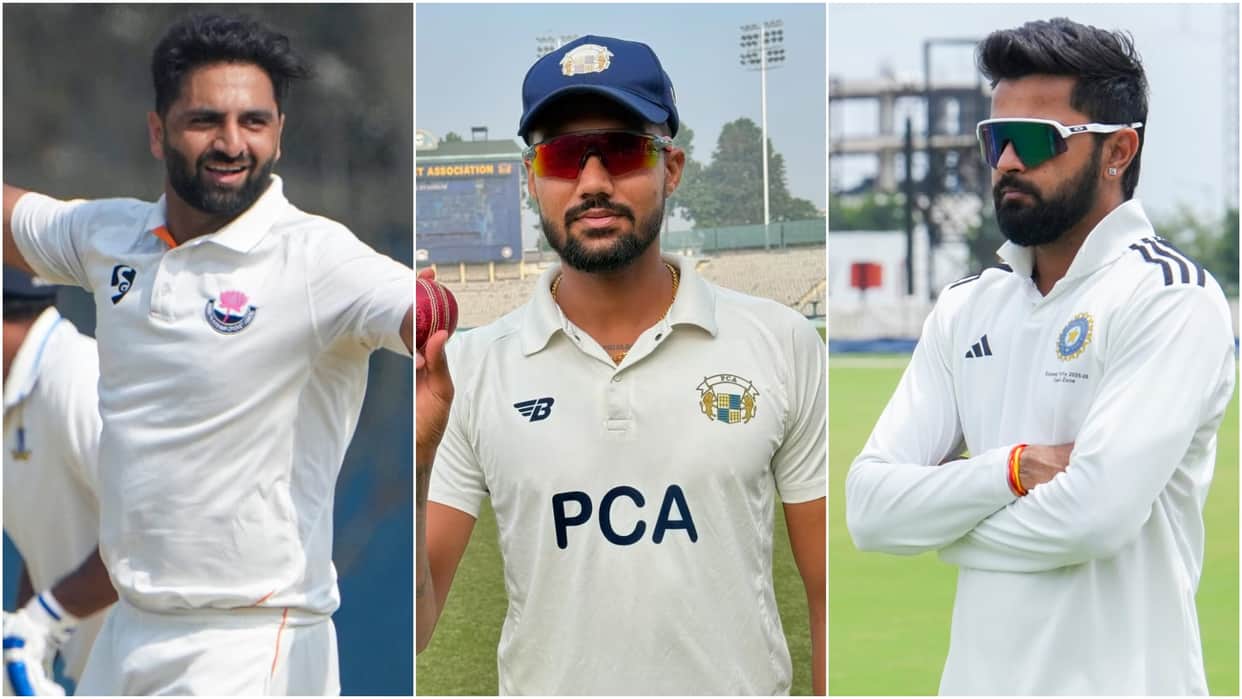 IND vs SL Test: Auqib Nabi, Gurnoor Brar and Saransh Jain Meet India's New Test Call-Ups