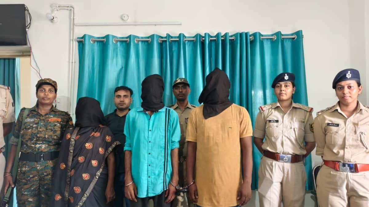 samastipur heroin seizure three drug smugglers arrested lagunia railway station bihar drug network