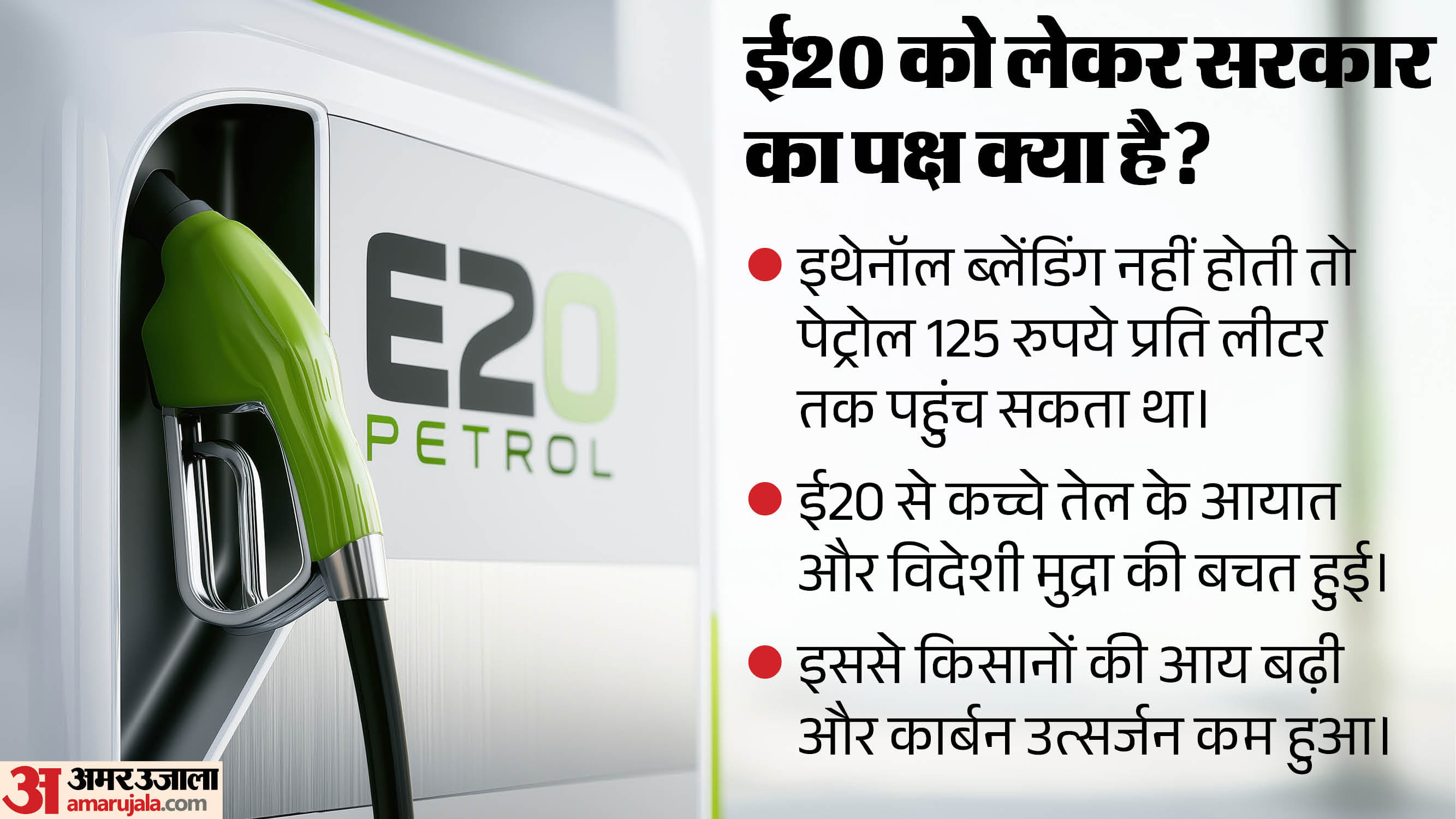 ई20 पर सरकार का पक्ष