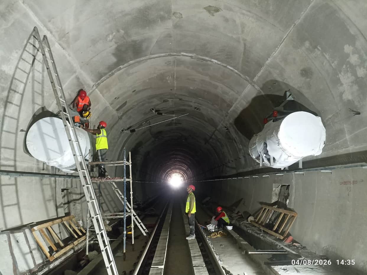 Indore: Fans are being installed in the Indore-Dahod railway track tunnel to prevent passengers from suffocati