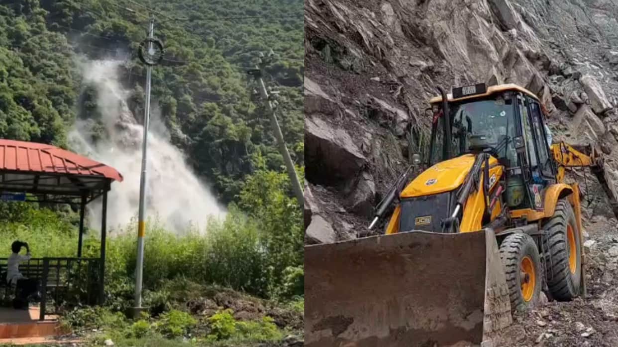 Karnaprayag Nainisain Road Closed for Over 24 Hours After Rockfall Restoration Work Underway Chamoli News